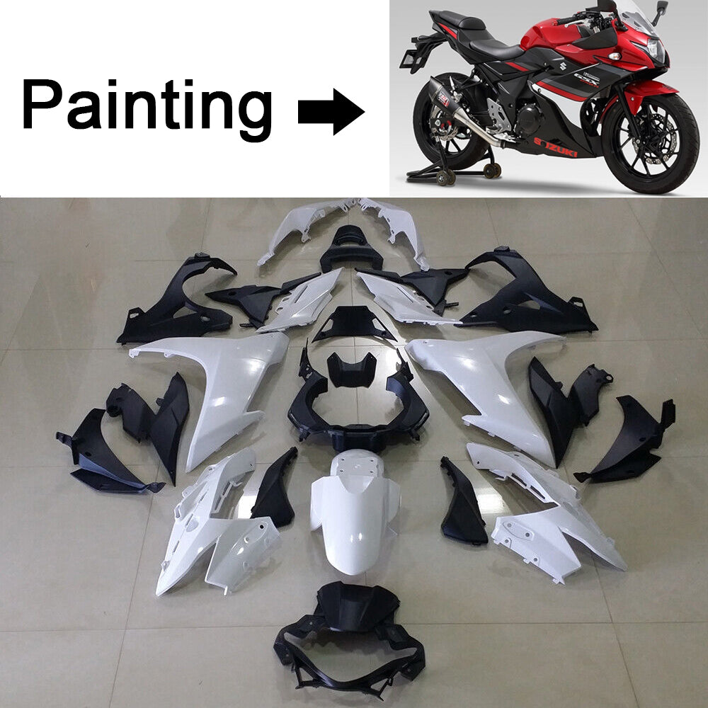 Amotopart 2017-2020 Suzuki GSX250R Kit de carénage rouge et noir