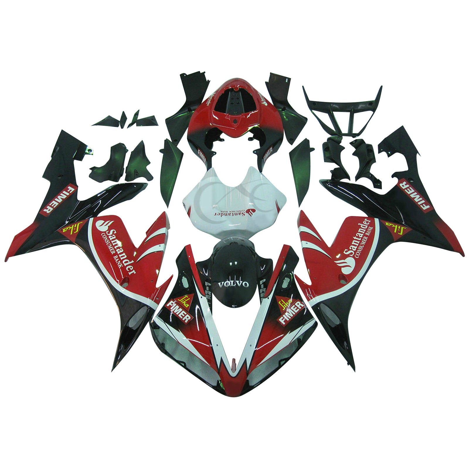 Amotopart 2004-2006 Yamaha YZF-R1 Red Fairing Kit