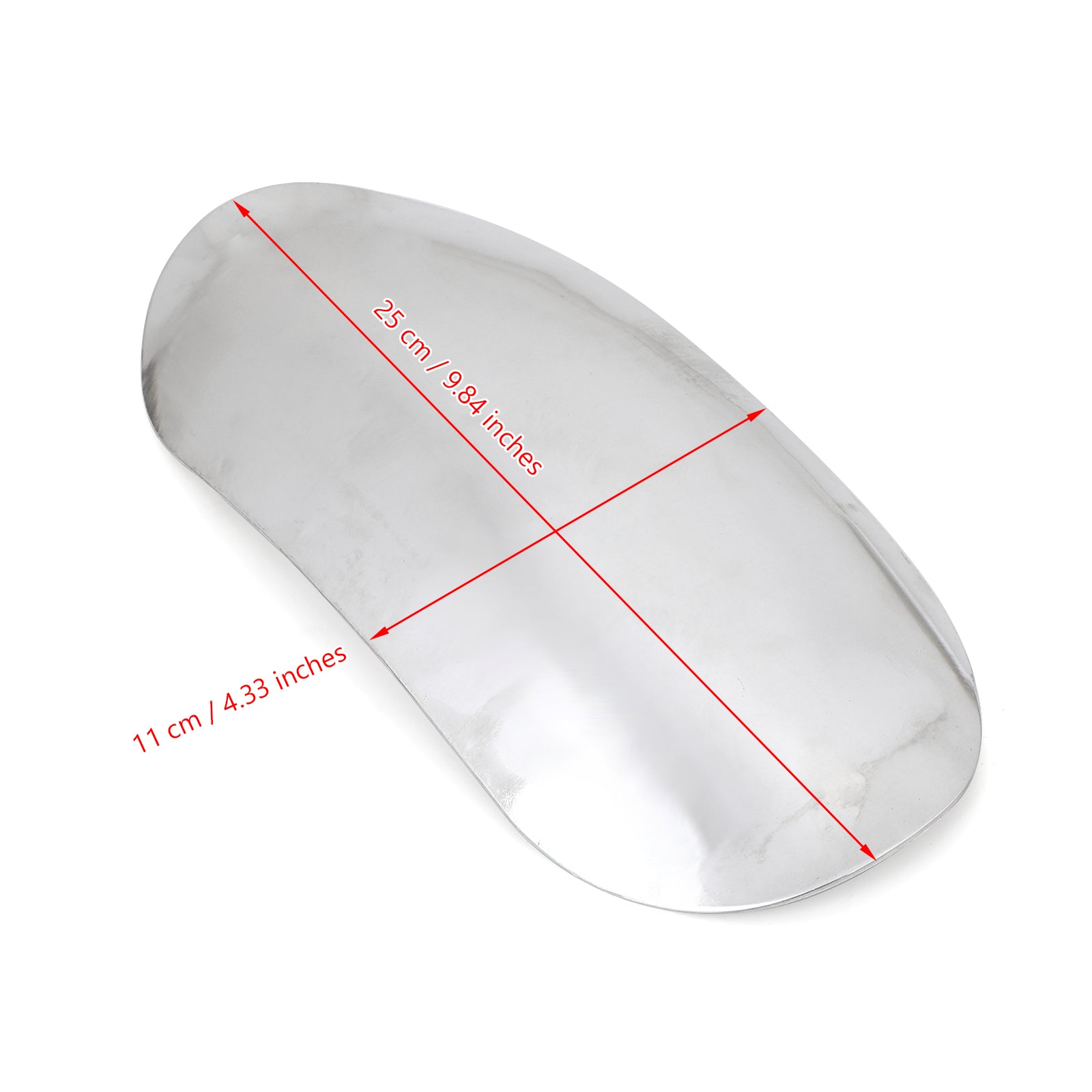 Parafango parafango anteriore in alluminio adatto per argento universale