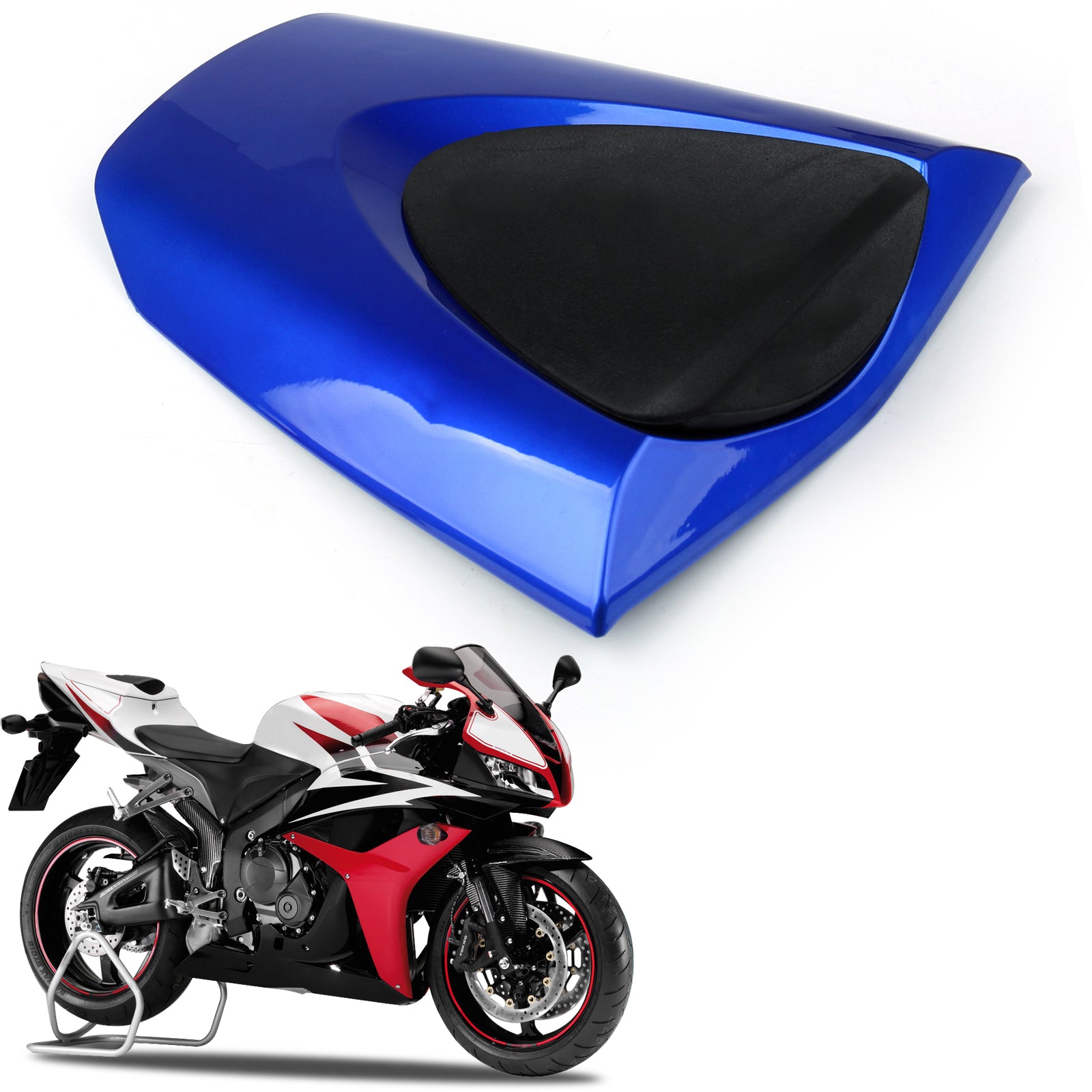 Rücksitzbezug für Honda CBR600RR CBR 600 RR 2007–2012, Blau, Generisch