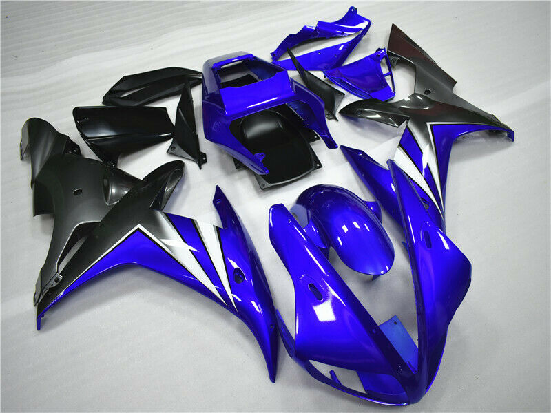 Amotopart 2002-2003 Yamaha YZF R1 Kit de carénage bleu brillant