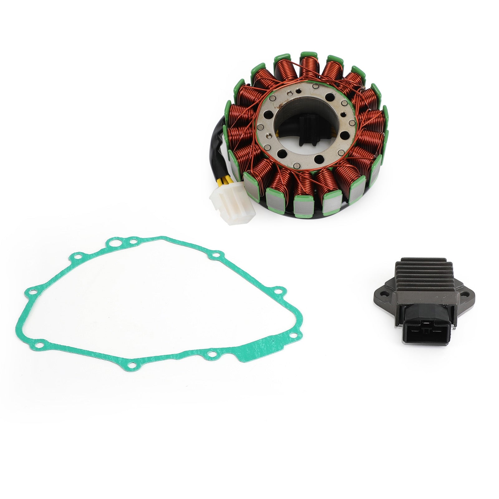 Magnetstator + Spannungsgleichrichter + Dichtung für Honda CBR900RR CBR893RR 1992–1995 Generisches Fedex Express-Versand