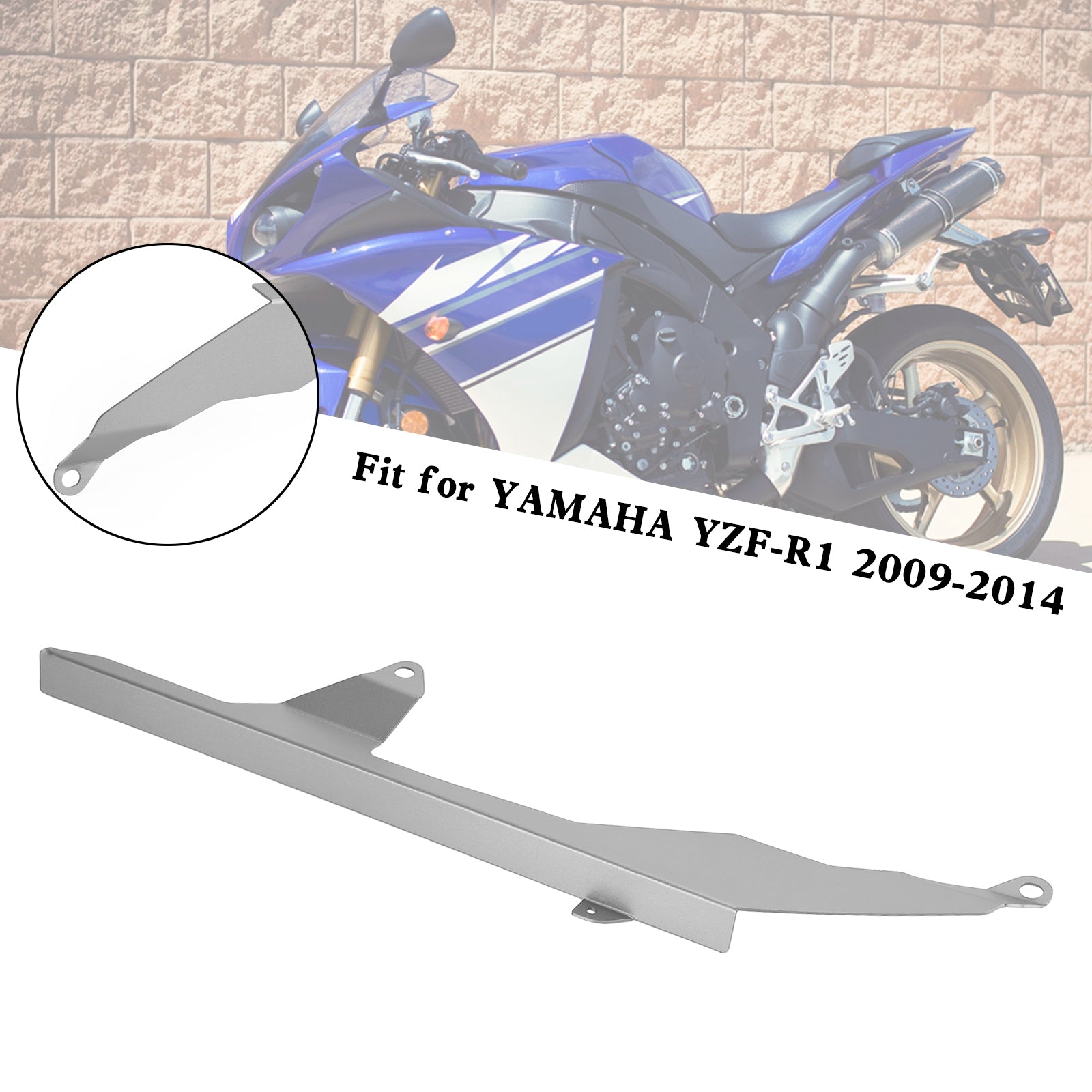 Rear Sprocket Chain Guard Protector Cover For YAMAHA YZF R1 2009-2014 Generic