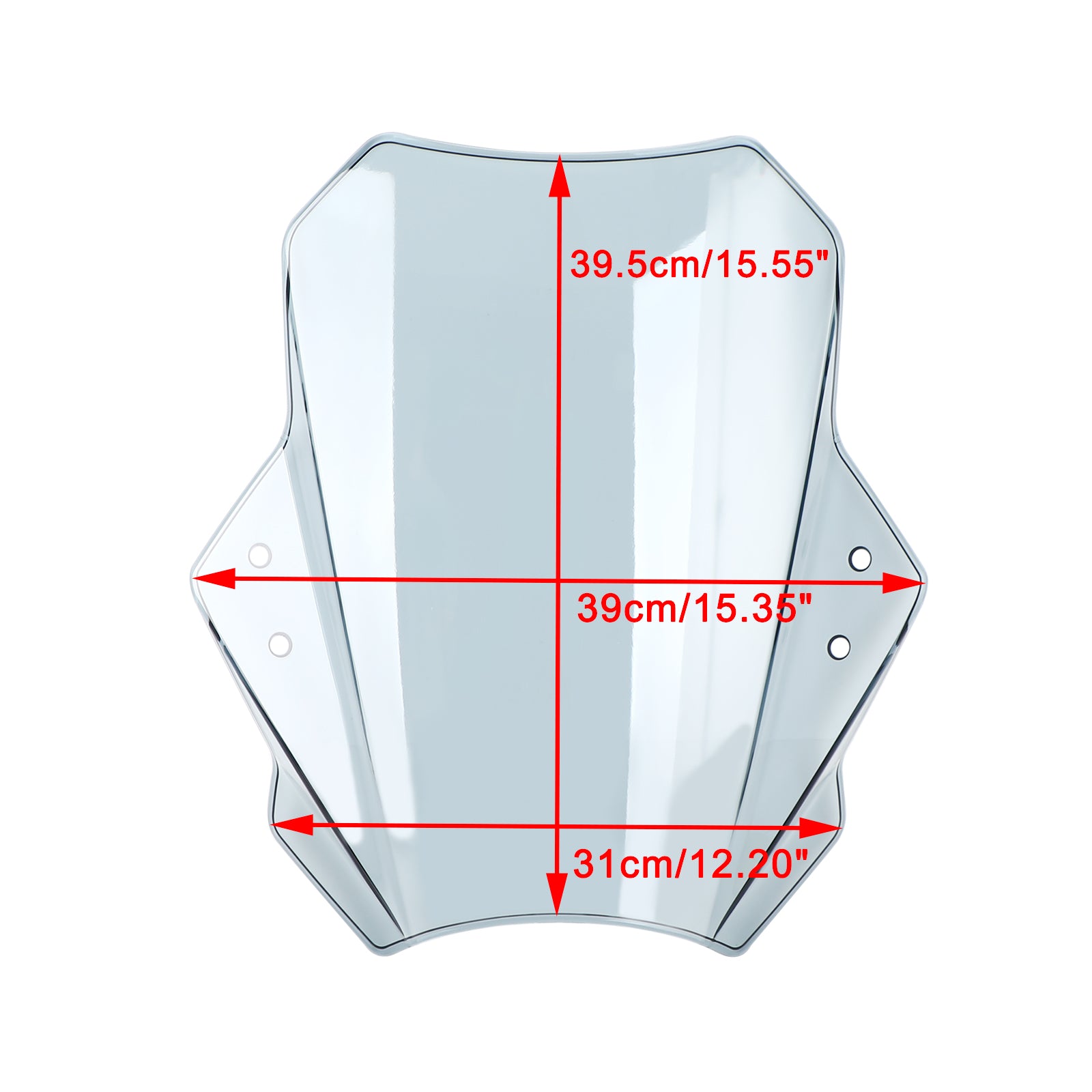 Universal Motorrad Einstellbare Windschutz Windschutzscheibe 22MM 25MM 28MM Lenker Generic