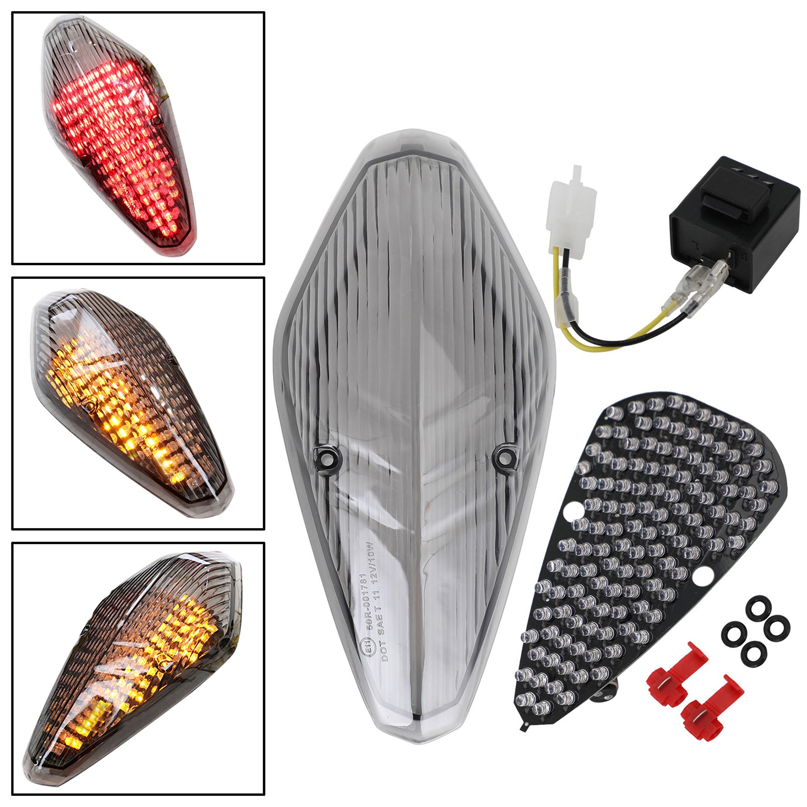 Luz trasera + intermitentes para Honda VTX1300 RETRO VTX1800 RETRO 1800T 02-08 Ahumado