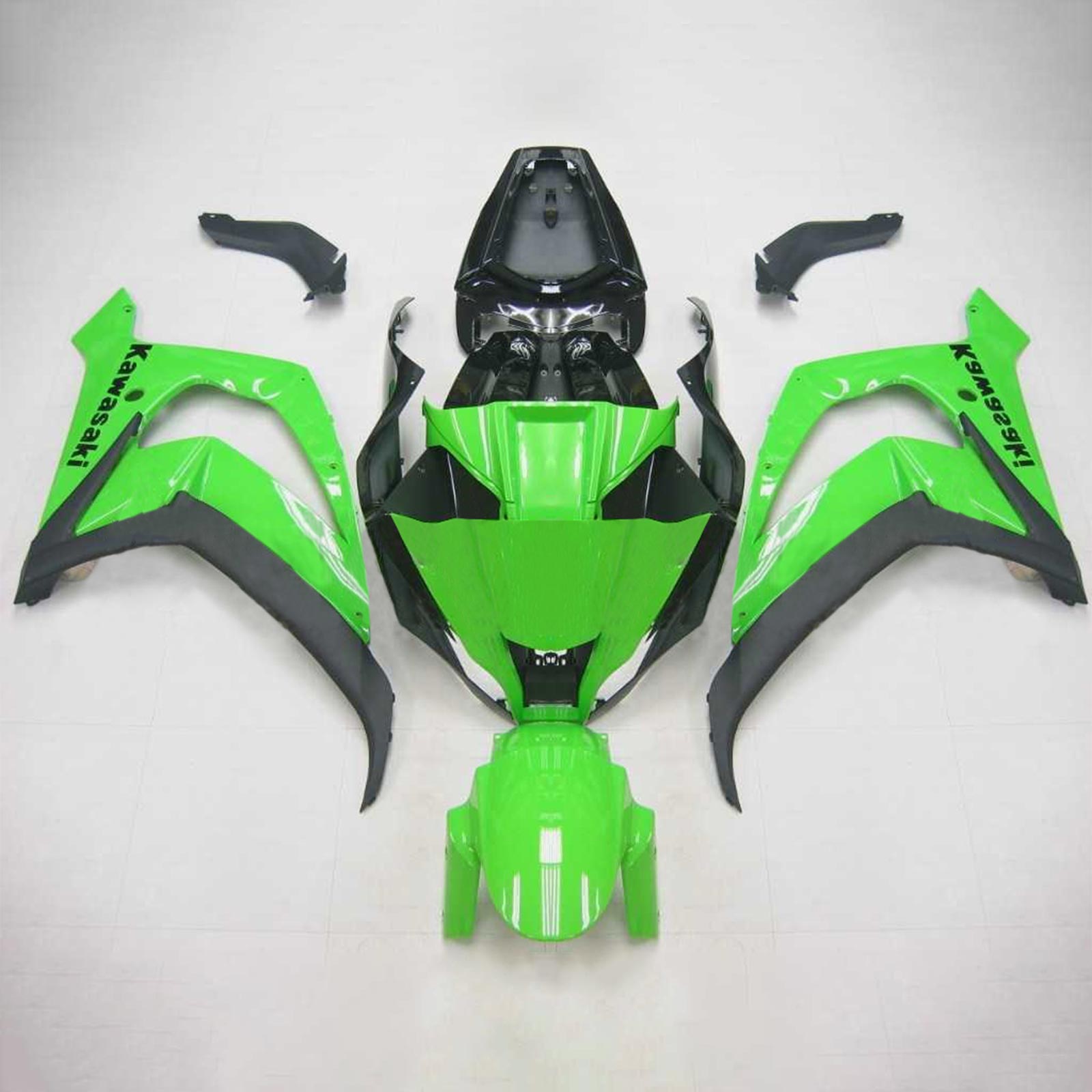 Amotopart 2011-2015 Kawasaki ZX10R Kåbe Glans Grøn&Bmangelsæt