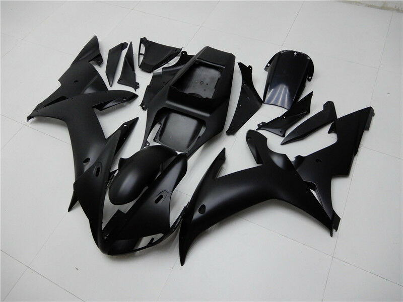 Amotopart 2002 2003 Yamaha YZF R1 Kit de carenado negro mate