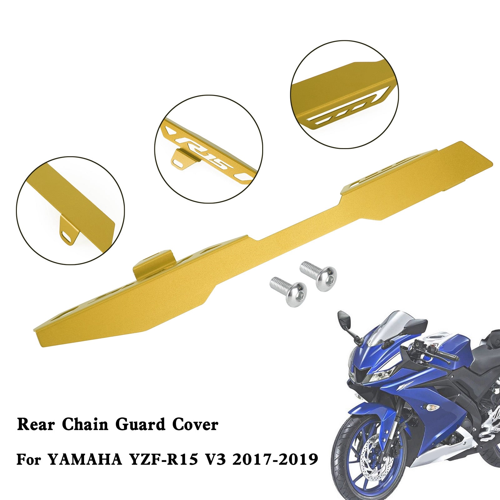 Rear Sprocket Chain Guard Protector Cover For YAMAHA YZF R15 V3 2017-2019 Generic