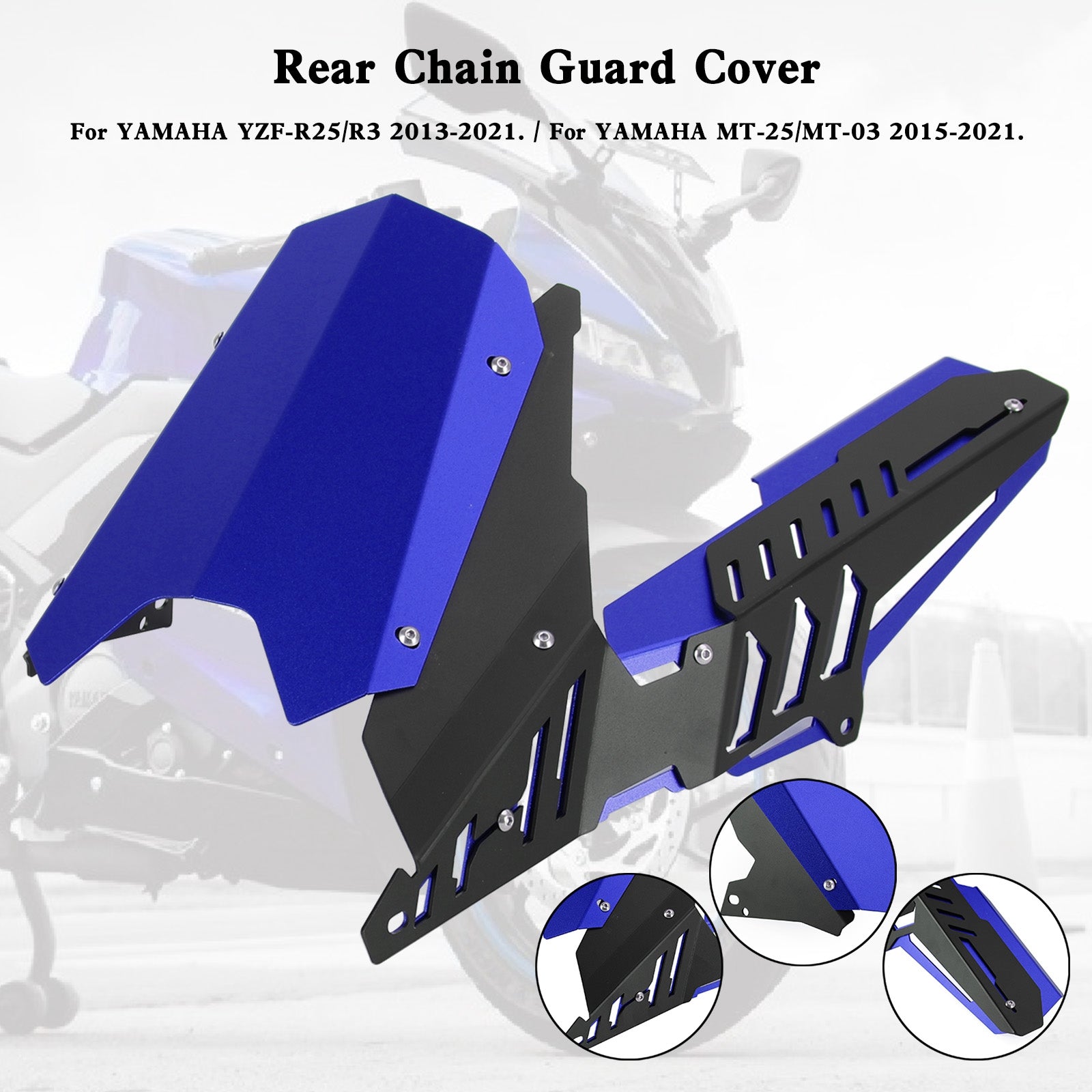 Rear Sprocket Chain Guard Cover For YAMAHA YZF R25 R3 MT-25 MT-03 13-21 Generic