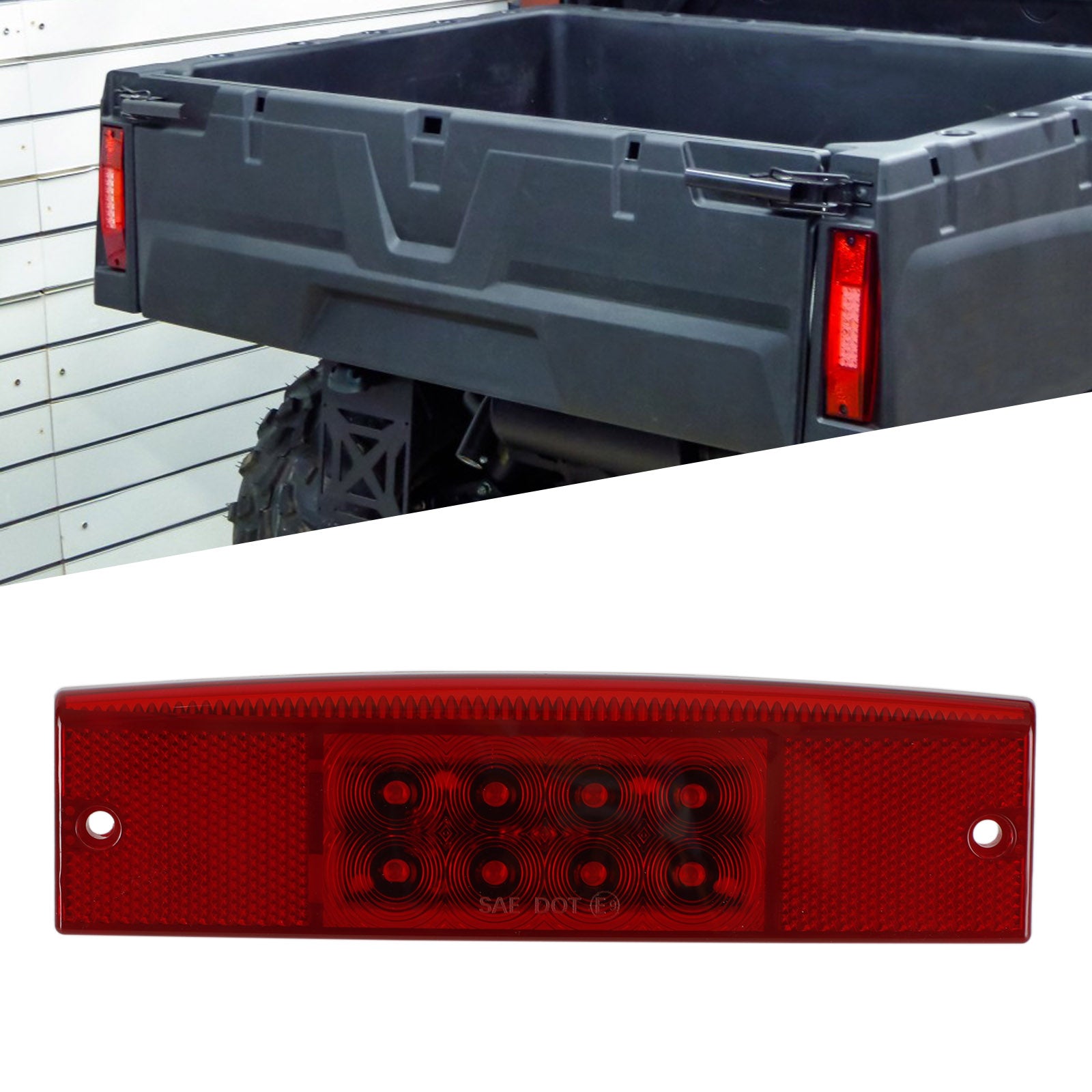 UTV Rear Tail Light 2411450 For Polaris Ranger 400 500 570 800 2011-2017 Generic