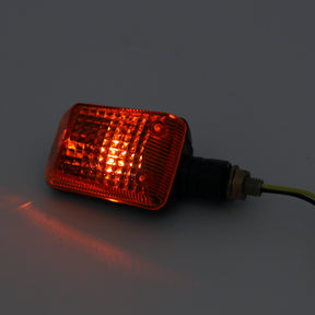 2 x Universal Motorcycle Turn Signal Light Lamp Blinkers Short Stalk Amber Lens