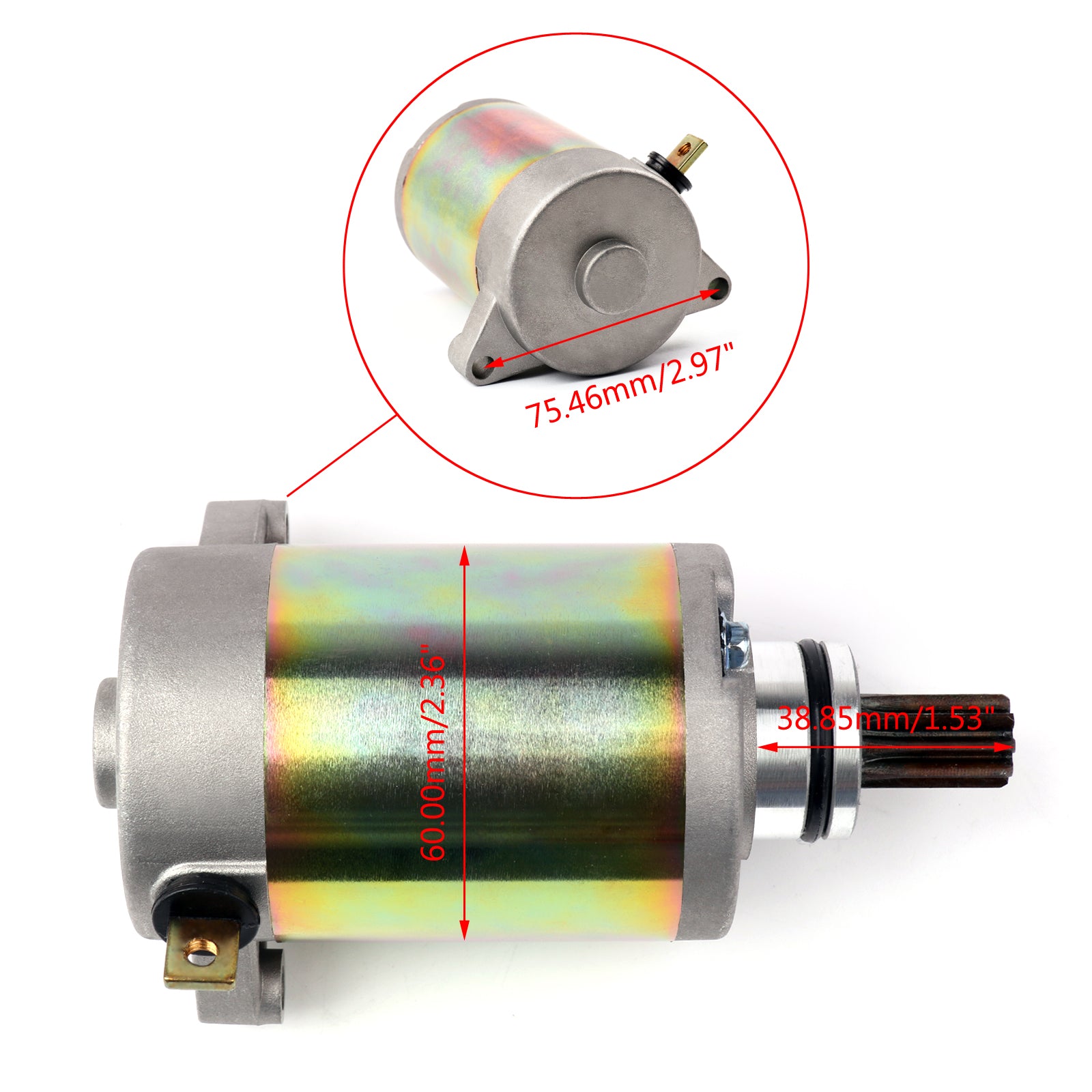 Motor Starter For Suzuki AN125 VECSTAR (CF42A) AN150 VECSTAR (CG41A) 1995-2000