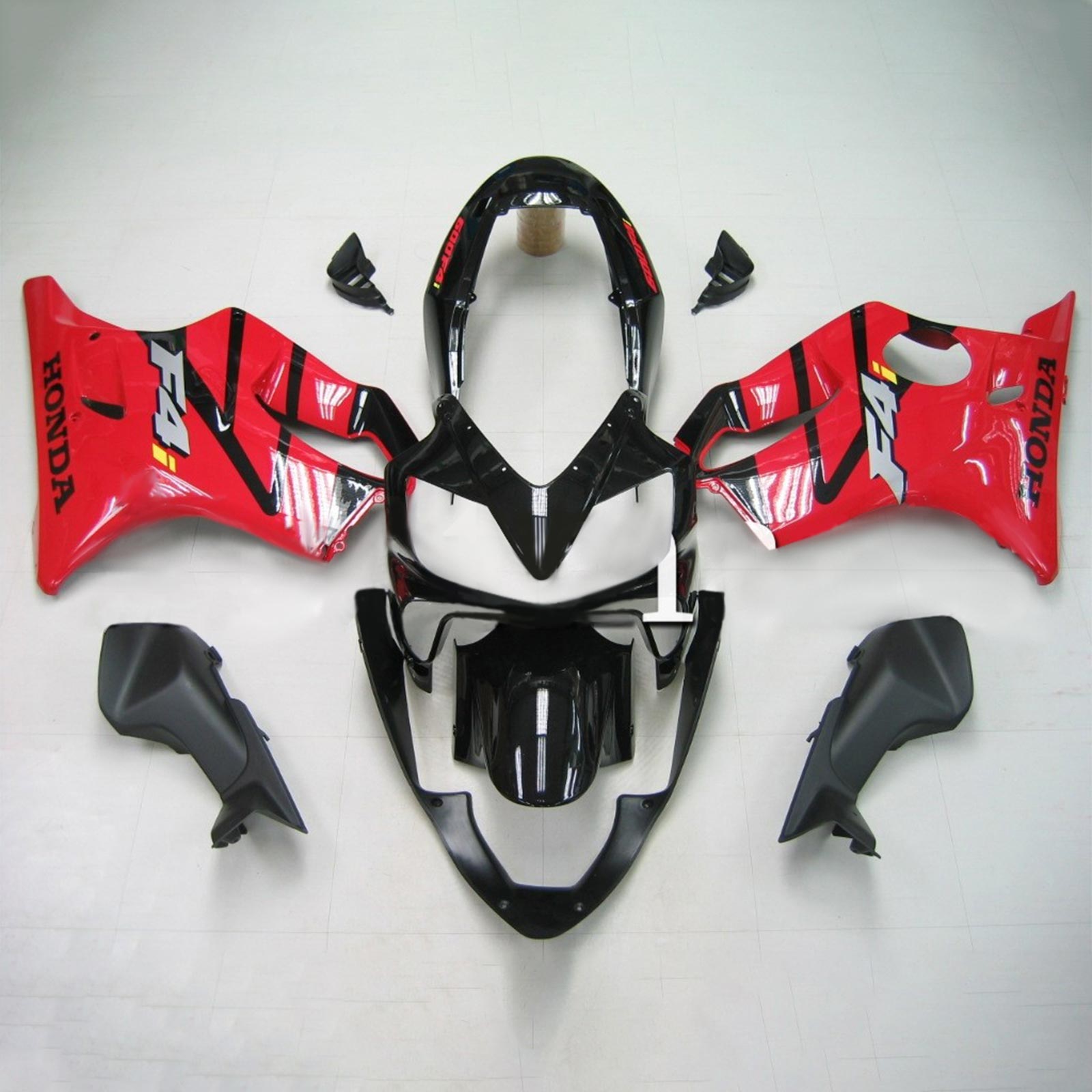 Amotopart Honda CBR600 F4i 2004-2007 Red&Black Fairing Kit