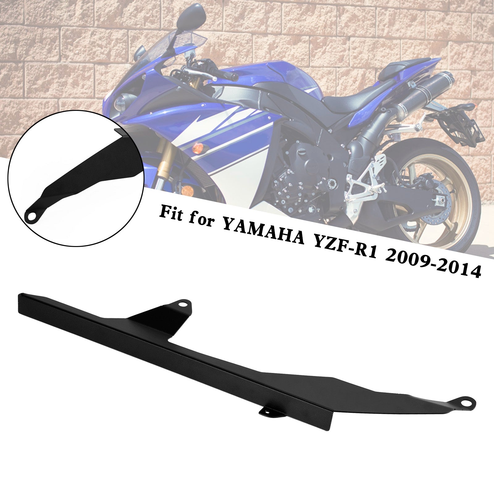 Rear Sprocket Chain Guard Protector Cover For YAMAHA YZF R1 2009-2014 Generic