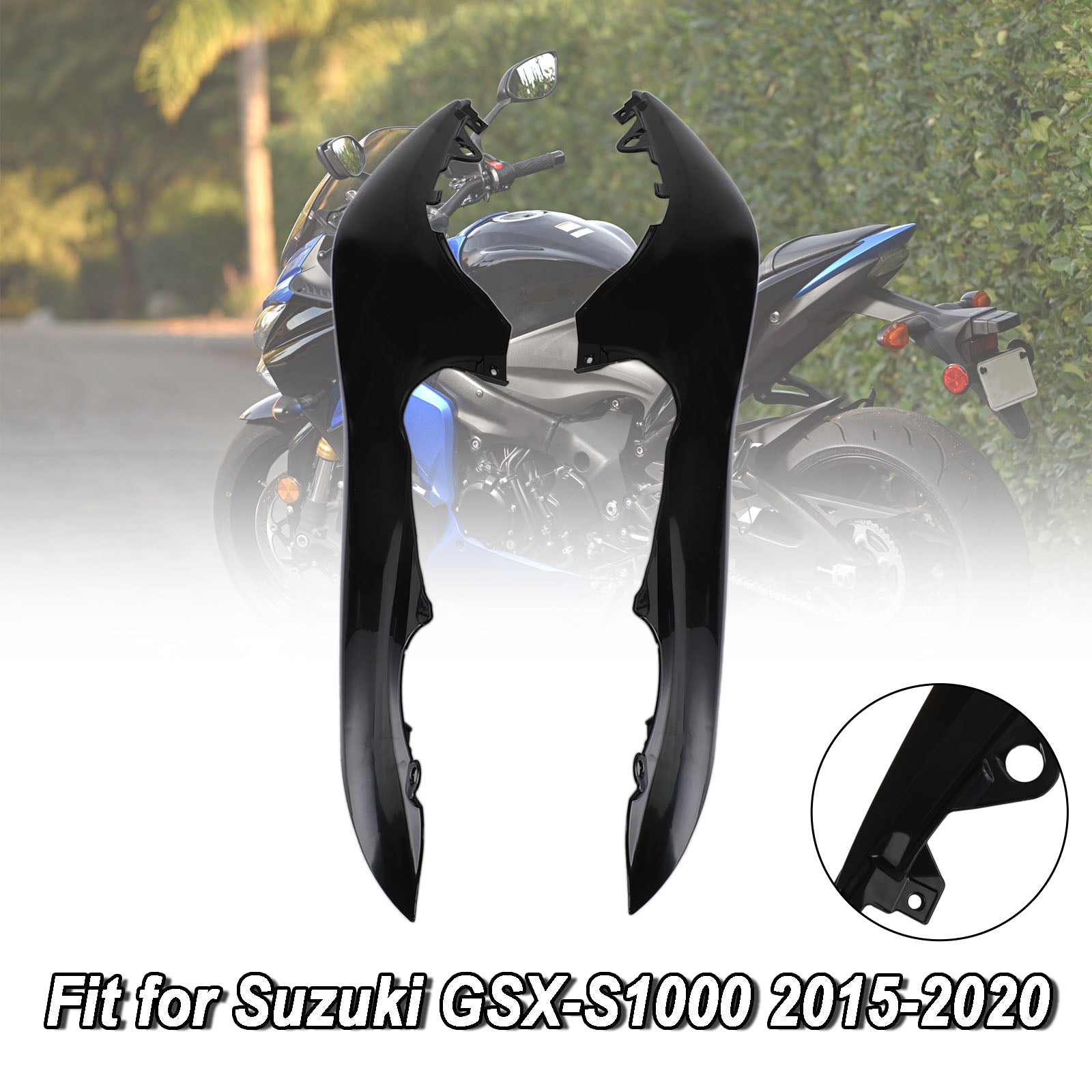 Carenatura laterale del sedile posteriore inferiore non verniciato per Suzuki GSX-S 1000 2015-2020 Generico