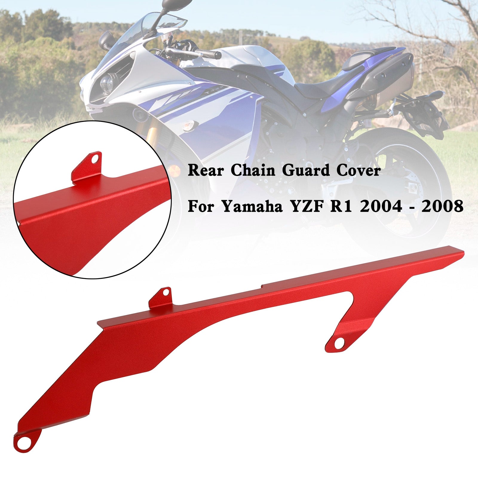 04-08 Yamaha YZF R1 Rear Sprocket Chain Guard Protector Cover