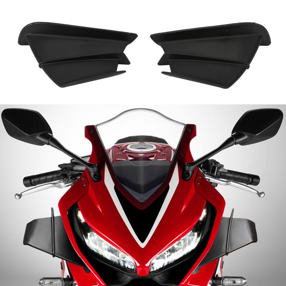 Black Side Winglet Wind Fin Spoiler Trim Cover