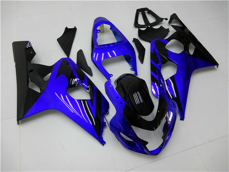 Amotopart Verkleidungen Suzuki GSXR600 750 2004–2005 Verkleidung Blau Schwarz Verkleidungsset