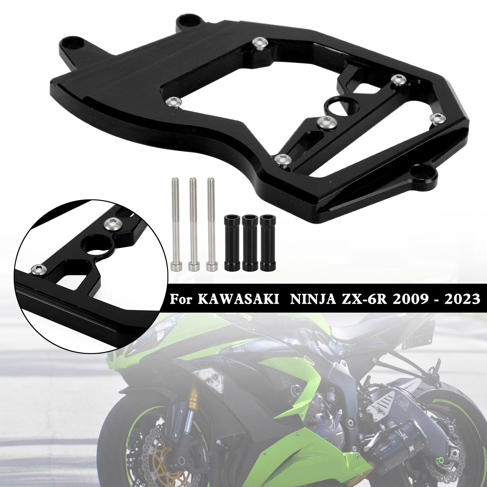 Front Sprocket Cover Chain Guard For KAWASAKI Ninja ZX-6R ZX6R 2009-2023