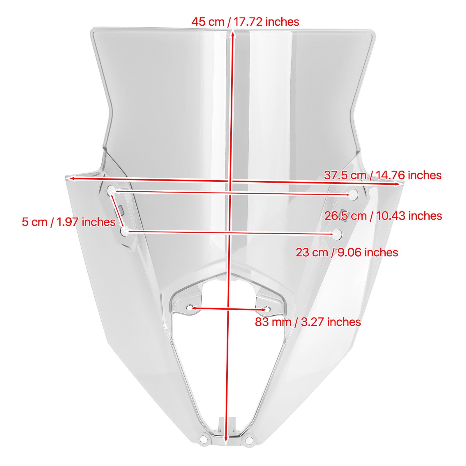 Kawasaki NINJA 650 ER6F 2020-2022 Windshield Generic