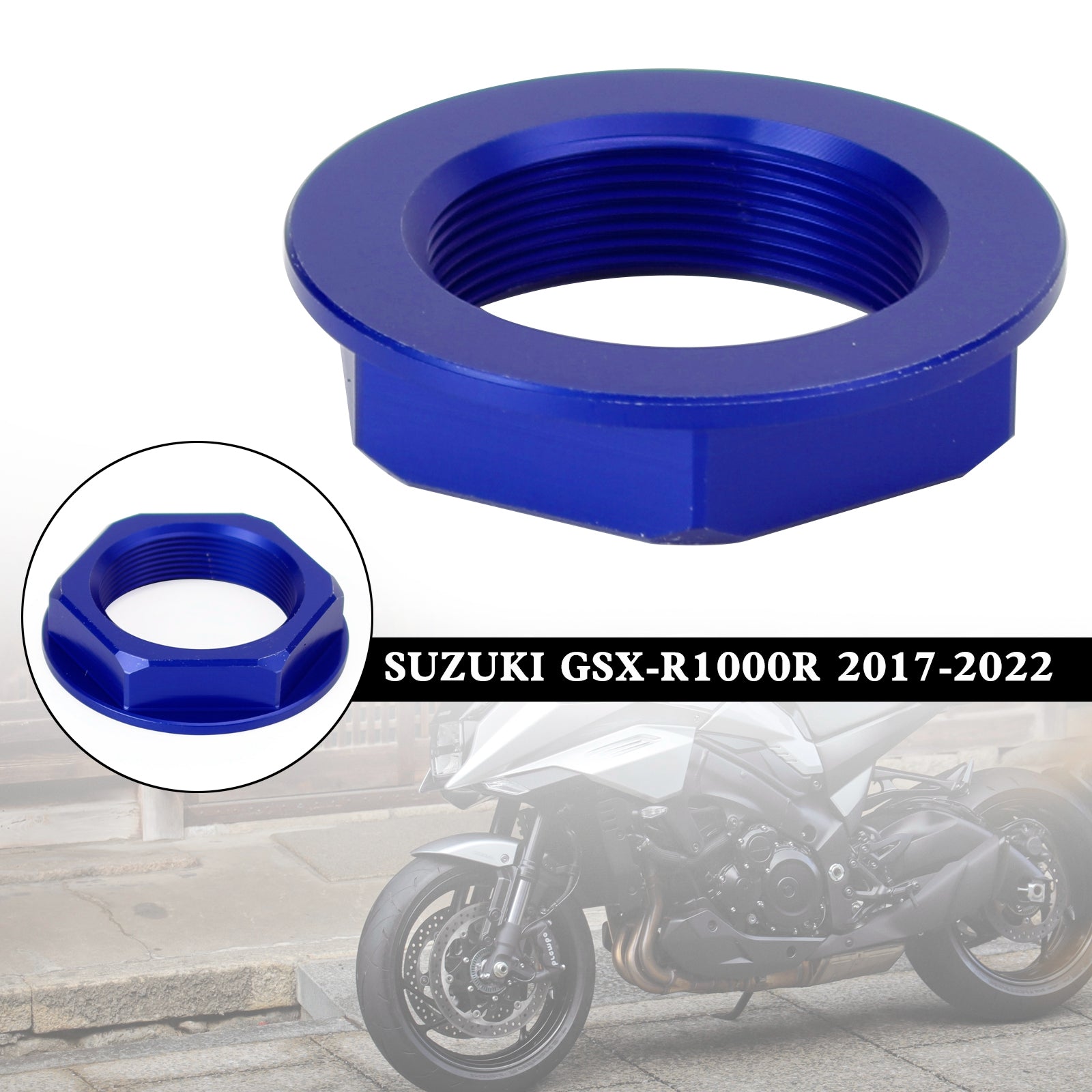 Tuerca del vástago de dirección Billet para SUZUKI GSXR 600/750 YZF-R1 ZX6R S1000RR