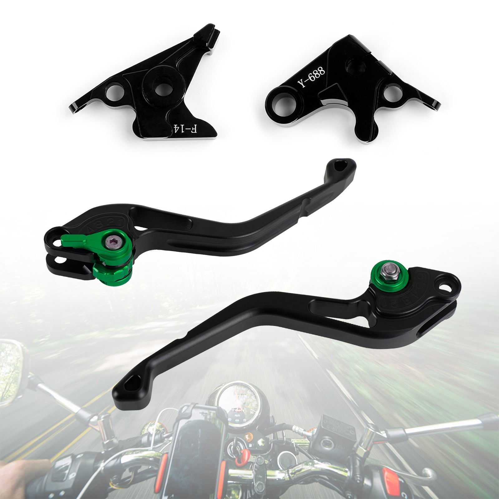 Nueva palanca de freno de embrague corta compatible con Yamaha YZF R1 R6 FZ1 FAZER R6S US/CA