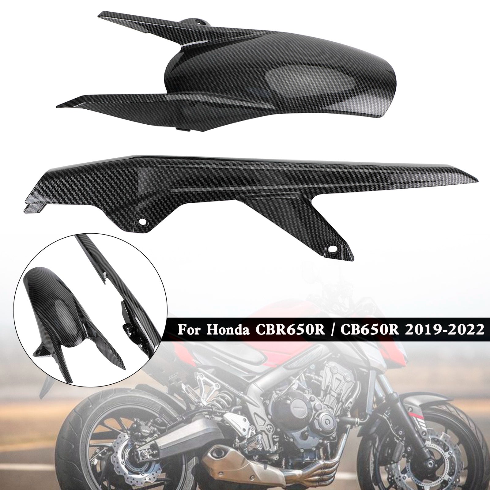 Rear Fender Mudguard Fairing Cowl For Honda CBR650R CB650R 2019-2022