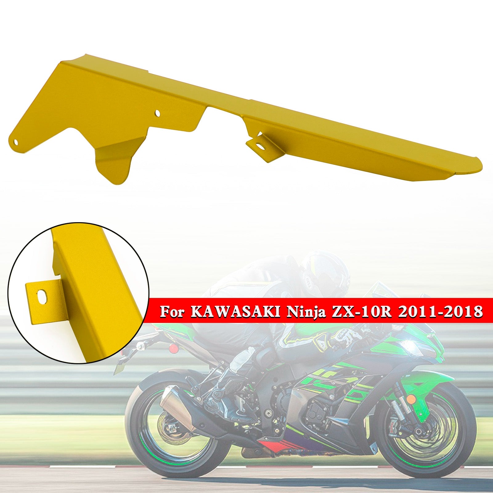 Sprocket Chain Guard Protector Cover For KAWASAKI ZX-10R 2011-2018