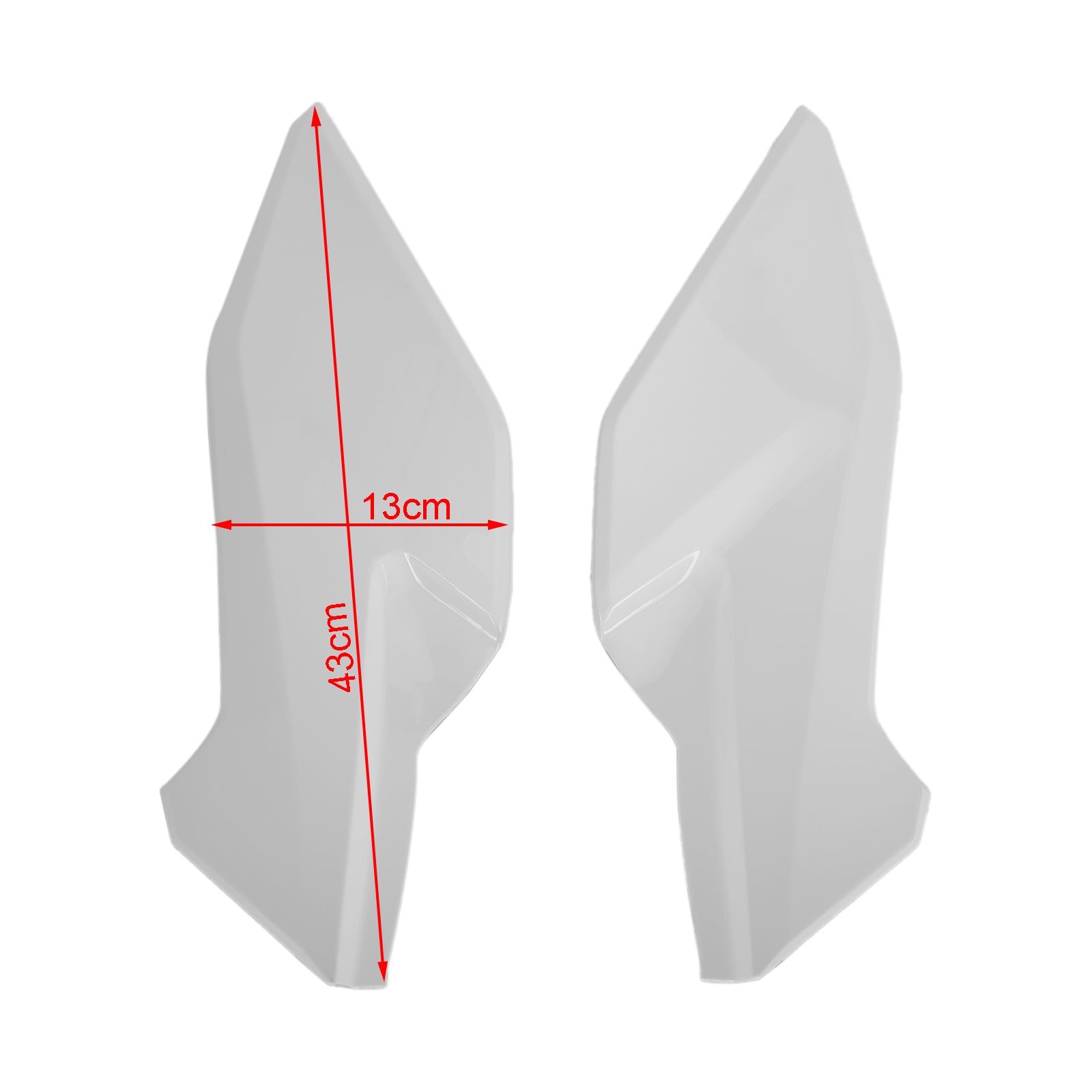 Carenatura del pannello di rivestimento della copertura laterale del serbatoio del gas per HONDA CBR500R 2019-2021 Bianco