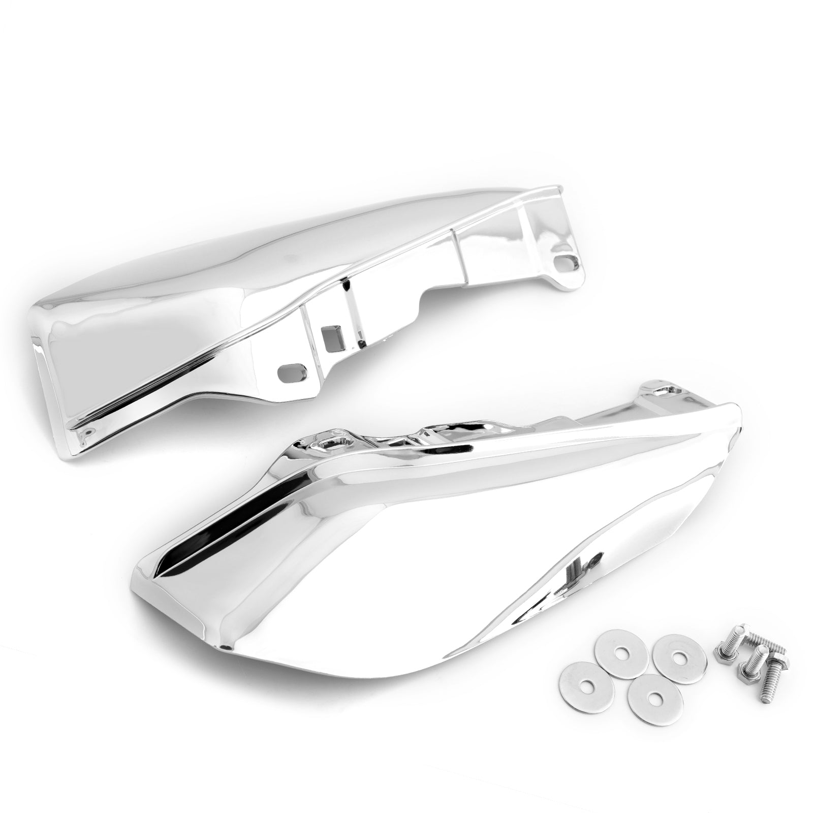 Black Mid-Frame Air Heat Deflector Trim Shield For Harley Touring Street Glide Generic