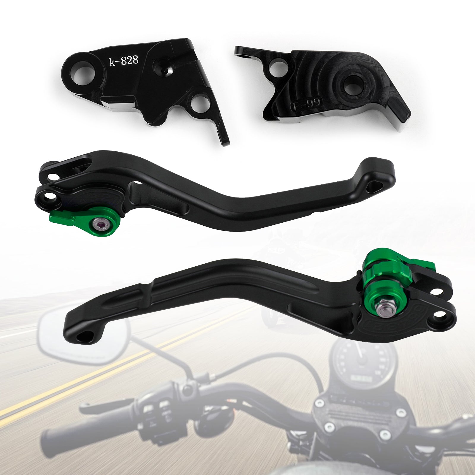 Nouveau levier de frein d'embrayage court adapté pour Kawasaki ZX10R/RR/KRT 2016-2017