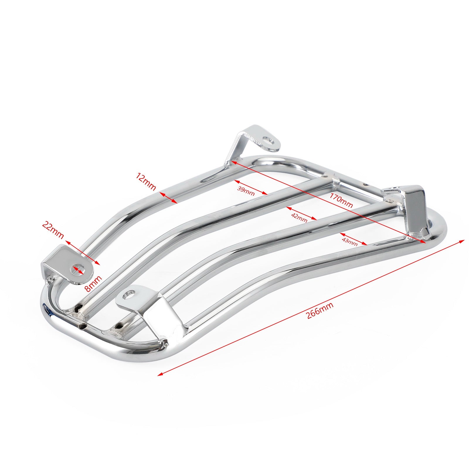 Chrome Floor Board Luggage Carry Support Rack For Vespa Primavera Sprint 125 150