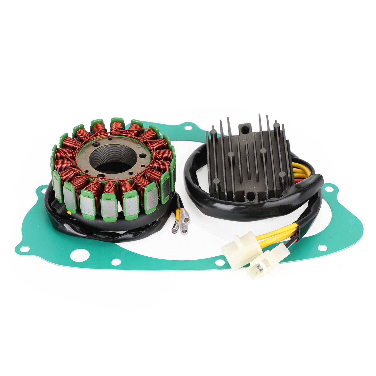 Magnetspulenstator + Spannungsregler + Dichtungsbaugruppe für Suzuki GS 500 E ET 1989–2000 Generisch