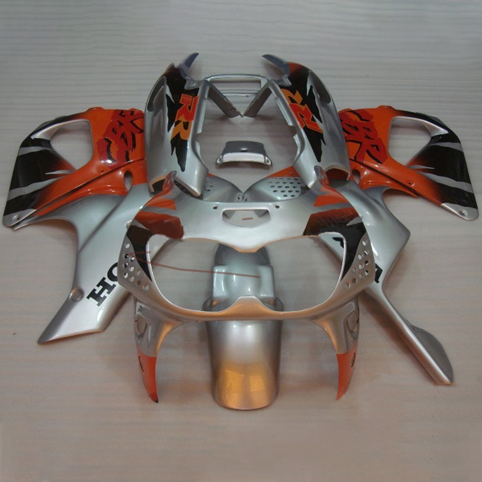 Amotopart 1992-1993 Honda CBR900RR 893 Fairing Sliver&Orange Kit