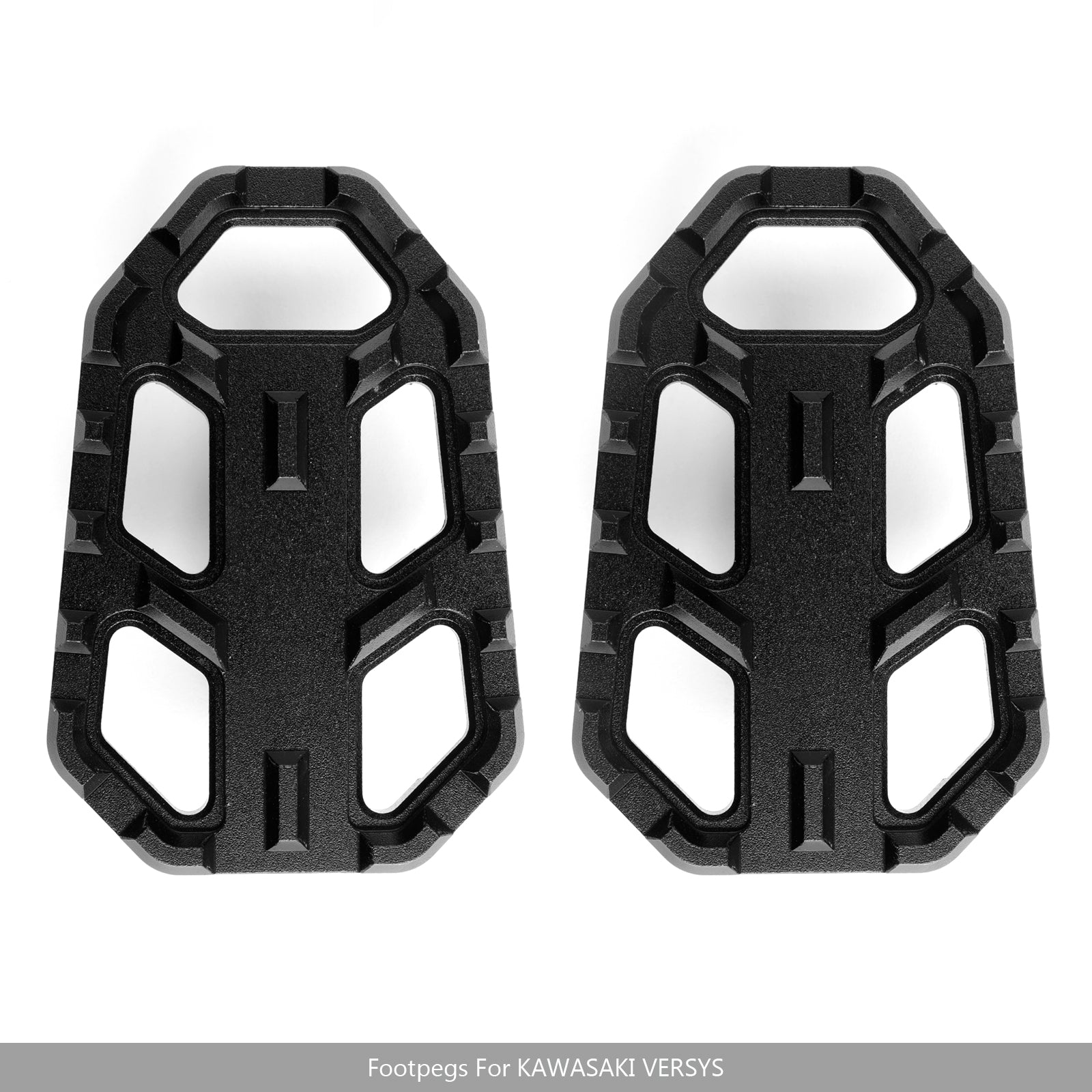 CNC Motor Wide Foot Peg Pedals Footrests Fit For Kawasaki Versys 650 1000 X300