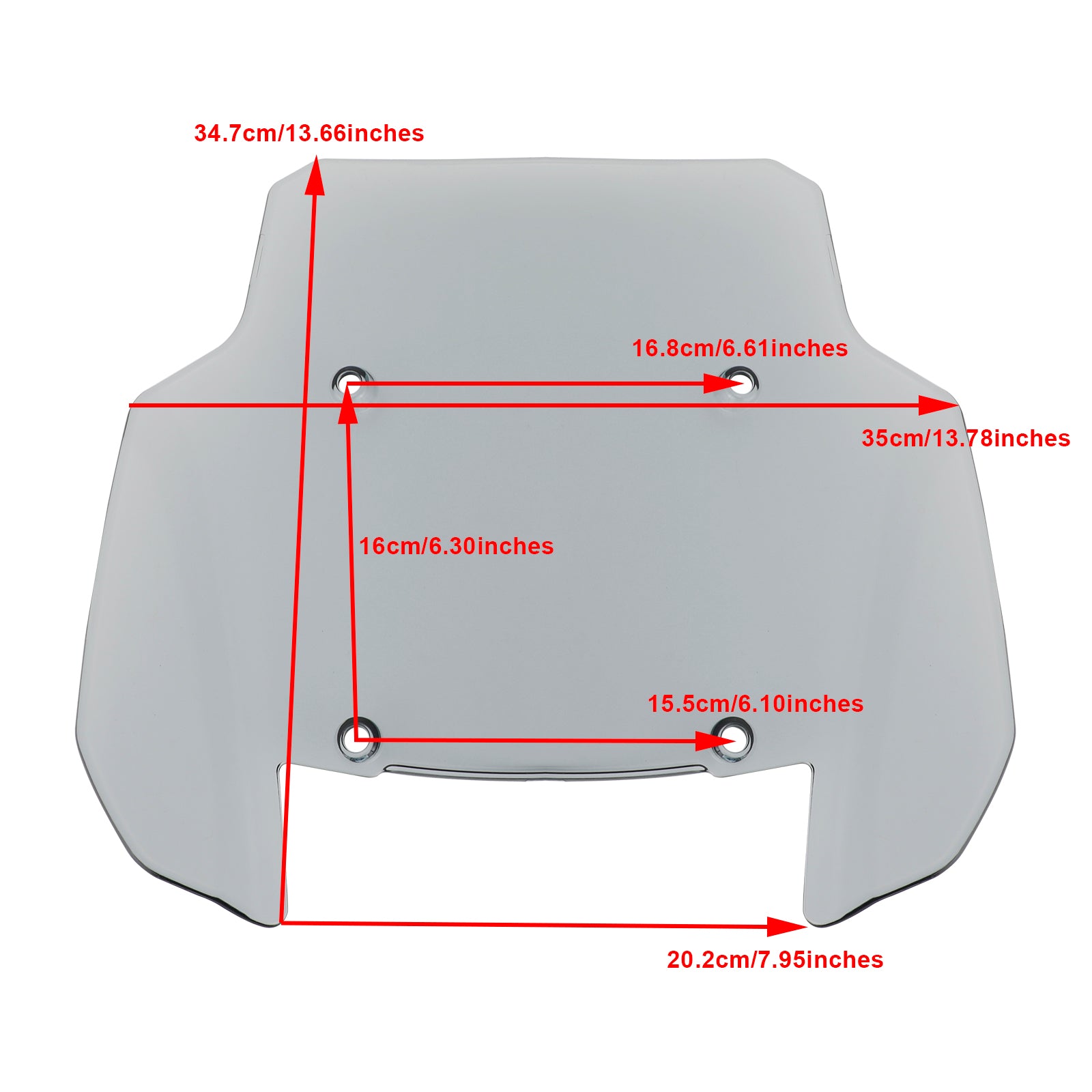 2021-2022 PAN AMERICA 1250S PA1250 ABS Motorrad-Windschutzscheibe