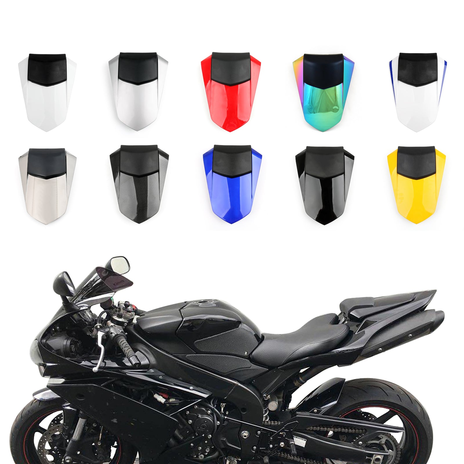 Capot de couverture de siège arrière pour carénage Yamaha YZF R1 2007-2008