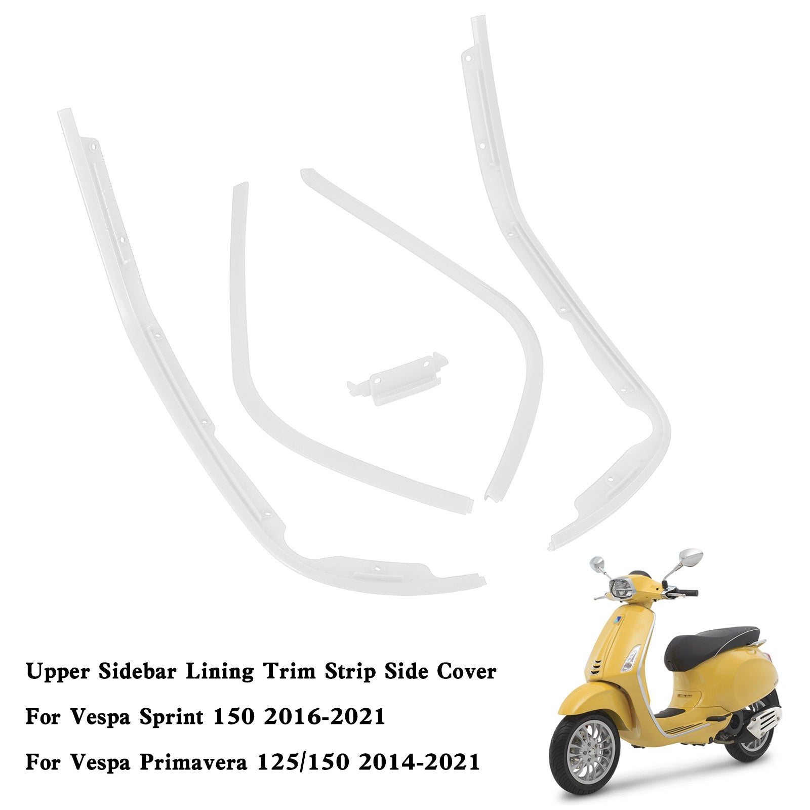 Upper Sidebar Lining Trim Strip Side Cover For Sprint 150 Primavera 125 150