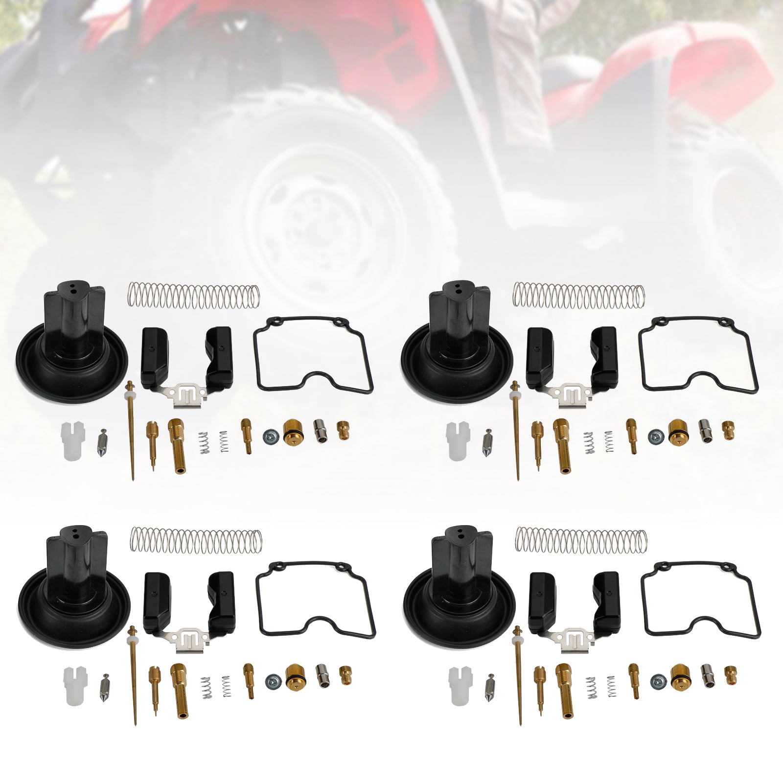 4-teiliger Vergaser-Reparatursatz, passend für 250 cc ATV ATV250 EN250 GP200 GP250 MV30