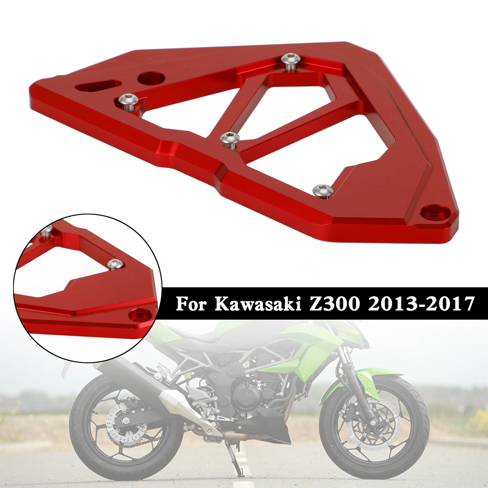 Sprocket Cover Chain Guard For KAWASAKI Z250 Z300 NINJA 300 250 13-17