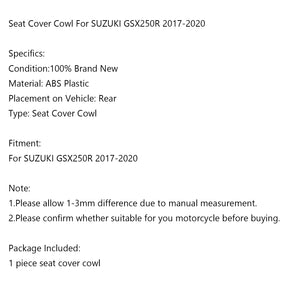 ABS Motorcycle Rear Seat Fairing Cover Cowl For SUZUKI GSX 250 R 2017-2020