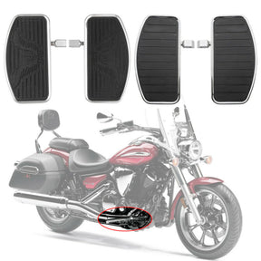 Honda VL800 Suzuki For Footrest VTX1800 VL400 VTX1300 Pad Floorboard Footboards