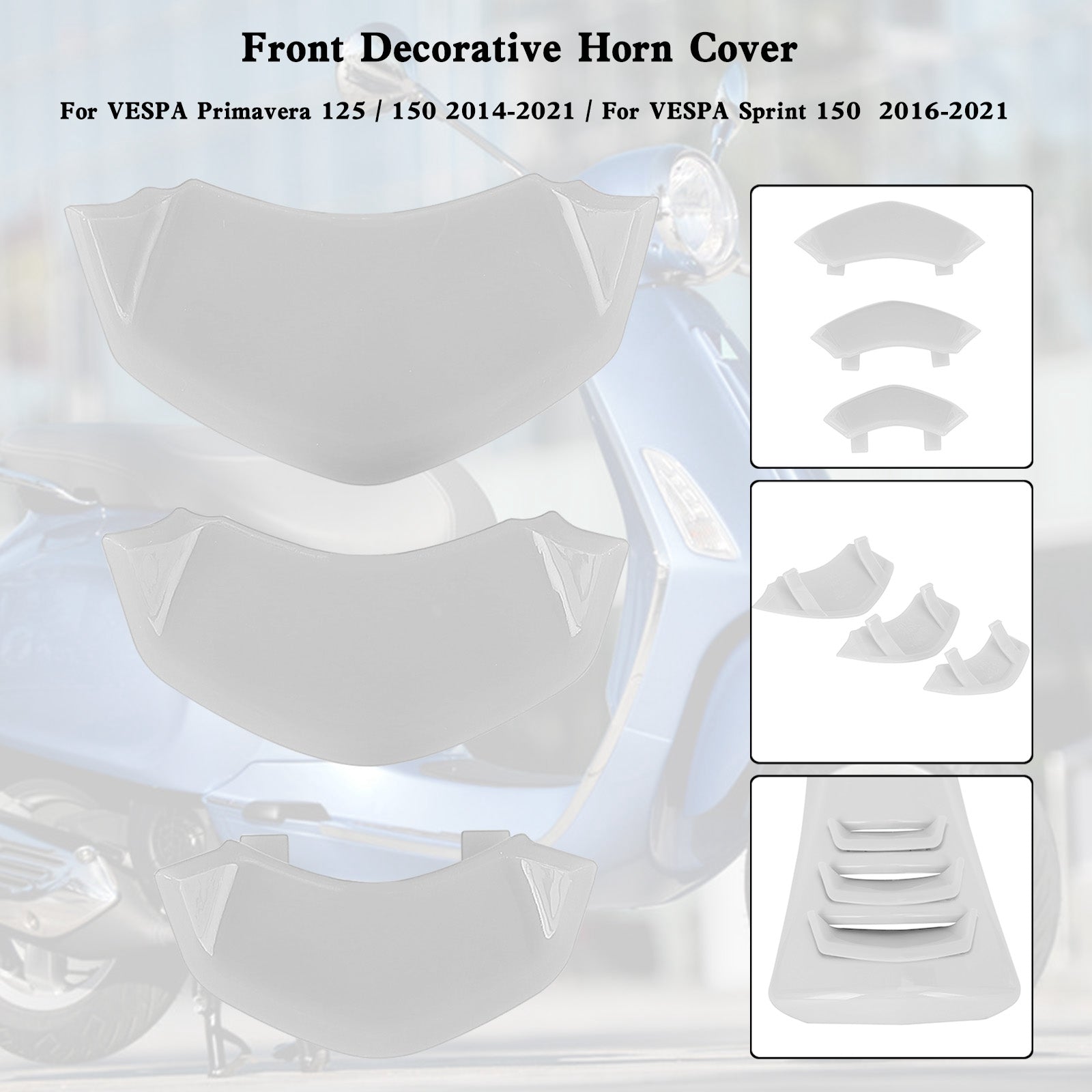 Front Decorative Horn Cover For VESPA Sprint Primavera 125/150 2014-2021