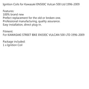 Bobina di accensione per Kawasaki STREET BIKE EN500C Vulcan 500 Ltd 1996-2009 97 98 99
