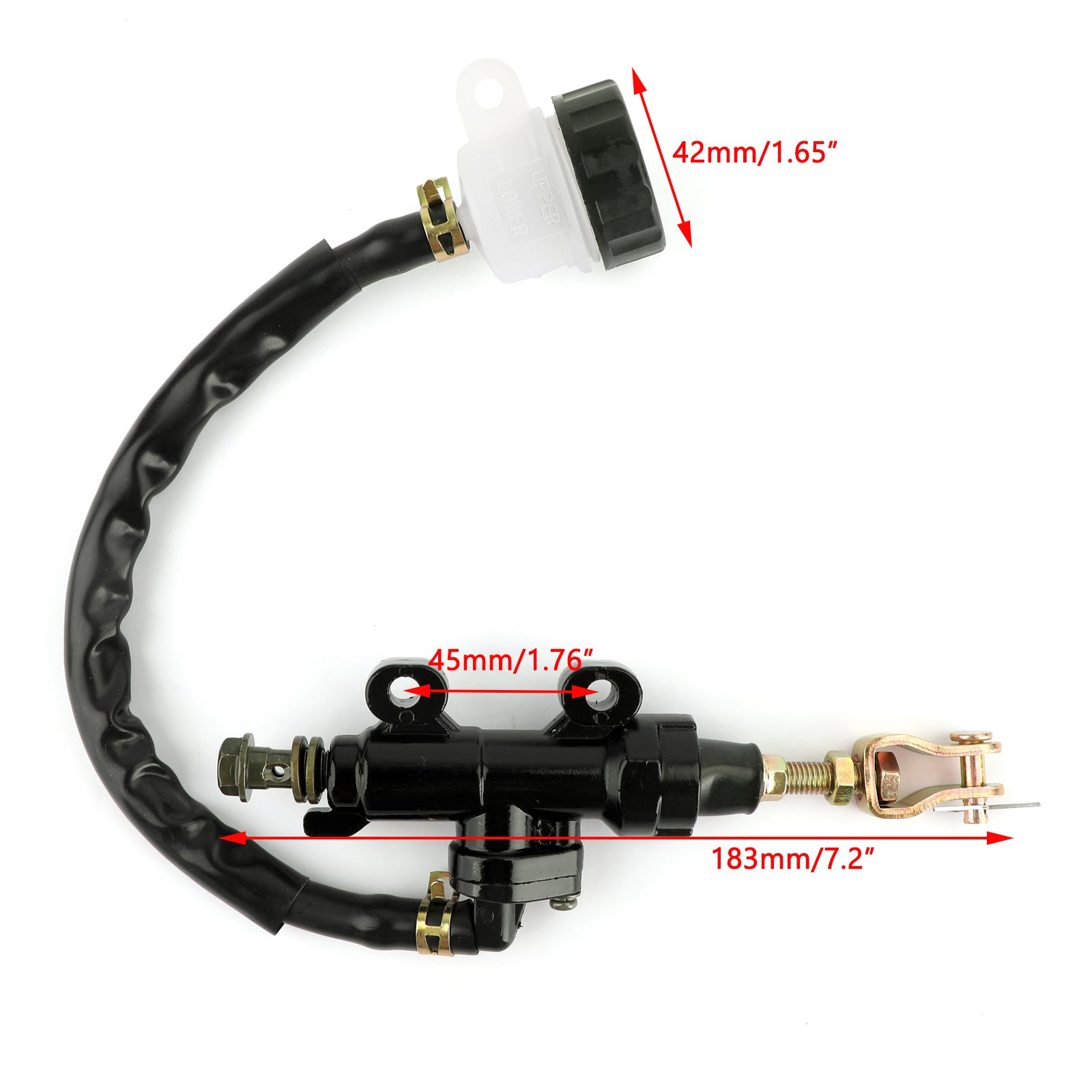 Honda 03-13 CBR600RR & 04-13 CBR1000RR & 03-12 CB600 Réservoir de liquide de maître-cylindre de frein arrière