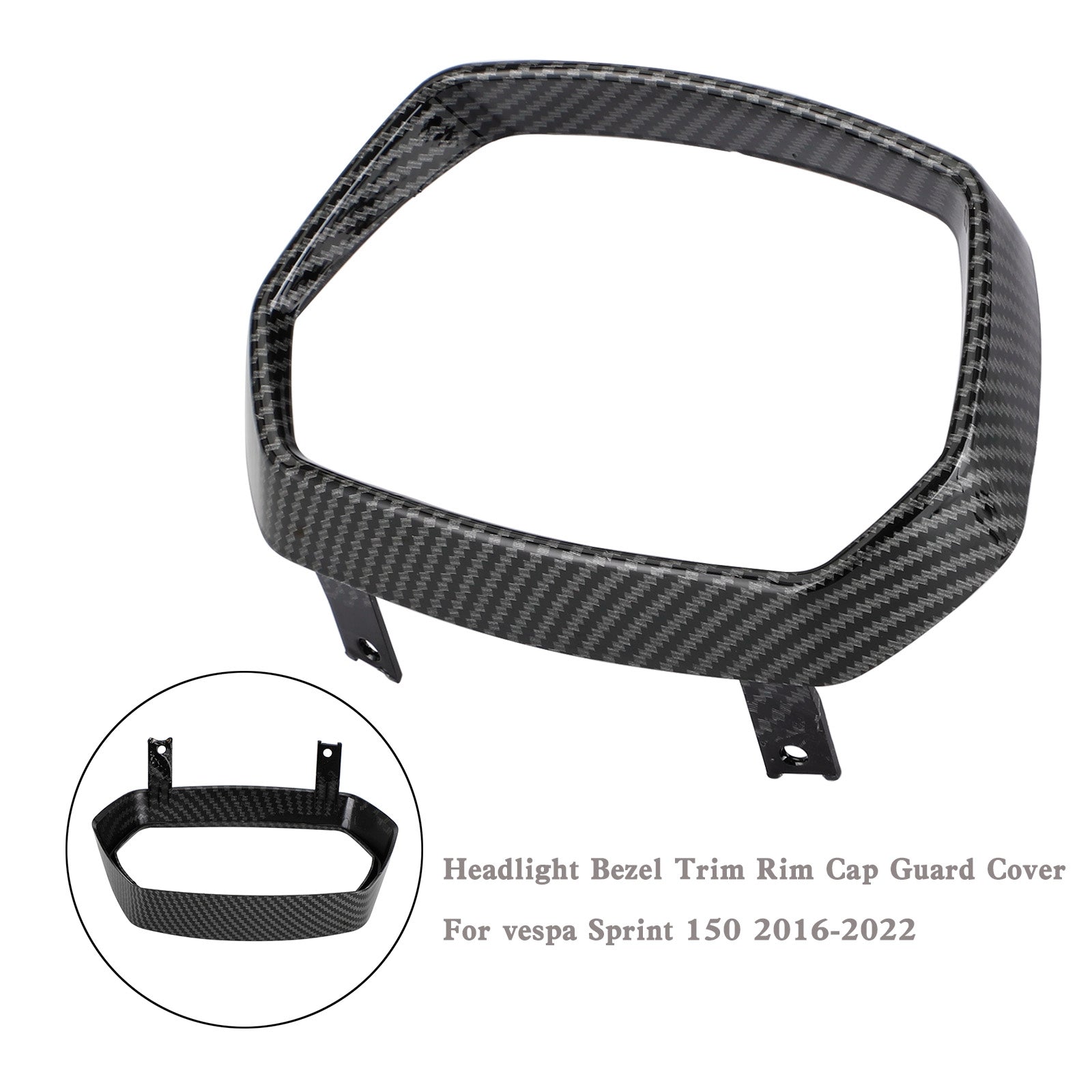 Headlight Bezel Trim Rim Cap Guard Cover For vespa Sprint 150 2016-2022