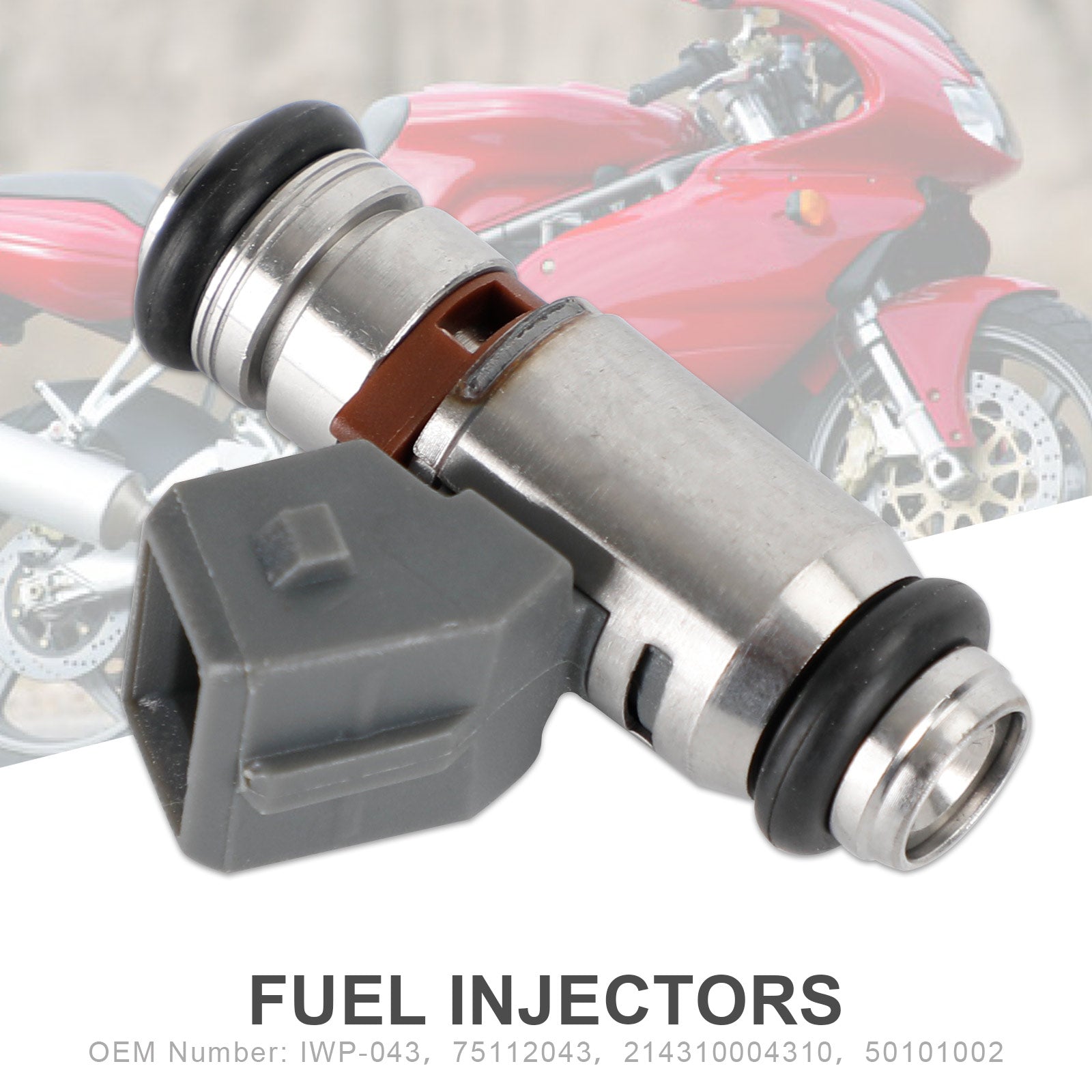 FUEL INJECTOR IWP043 FOR DUCATI MOTORCYCLES Supersport MH900 Monster 75112043 Generic