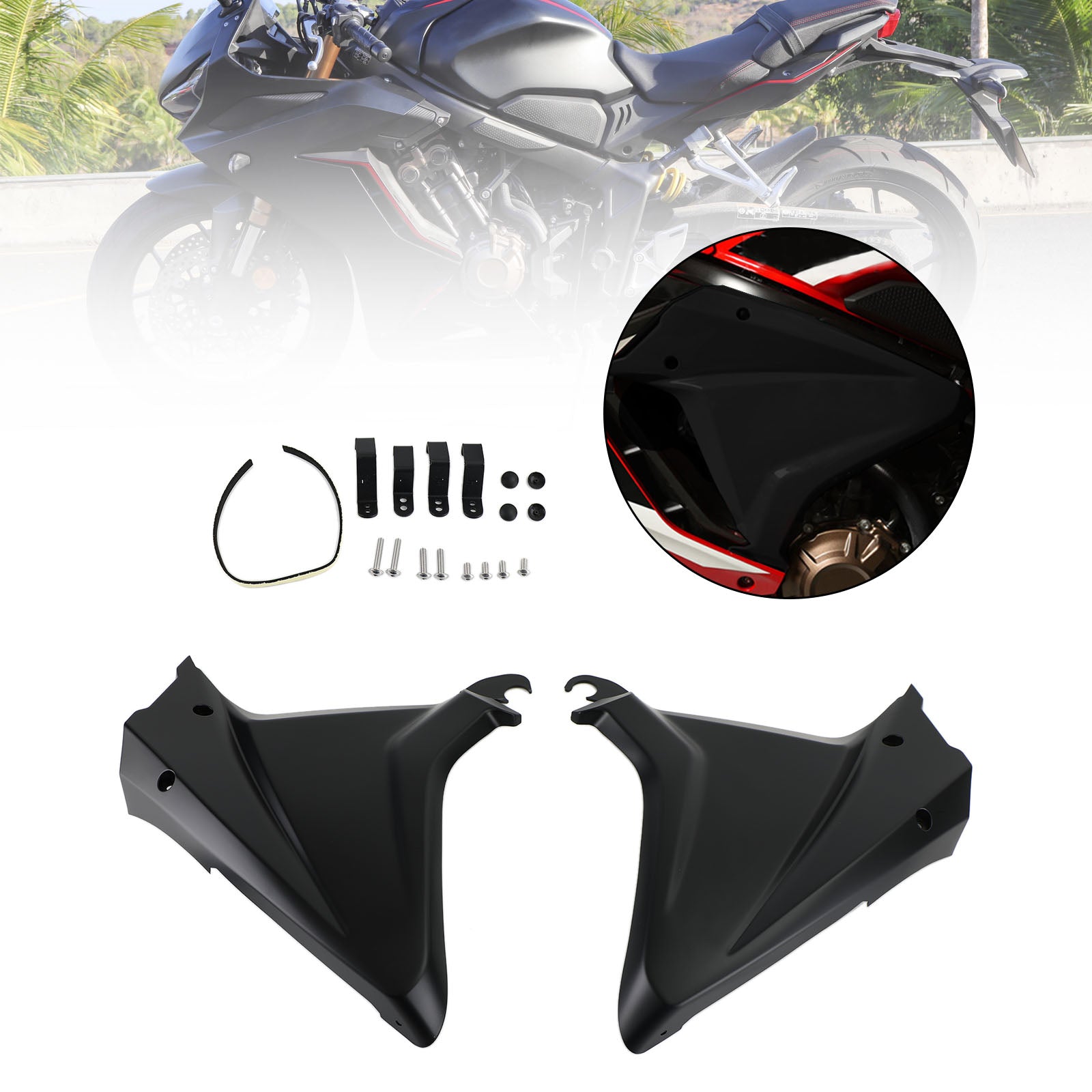 Side Frame Cover Panels Trim Fairings Cowls For Honda CBR650R 2019-2022 Generic