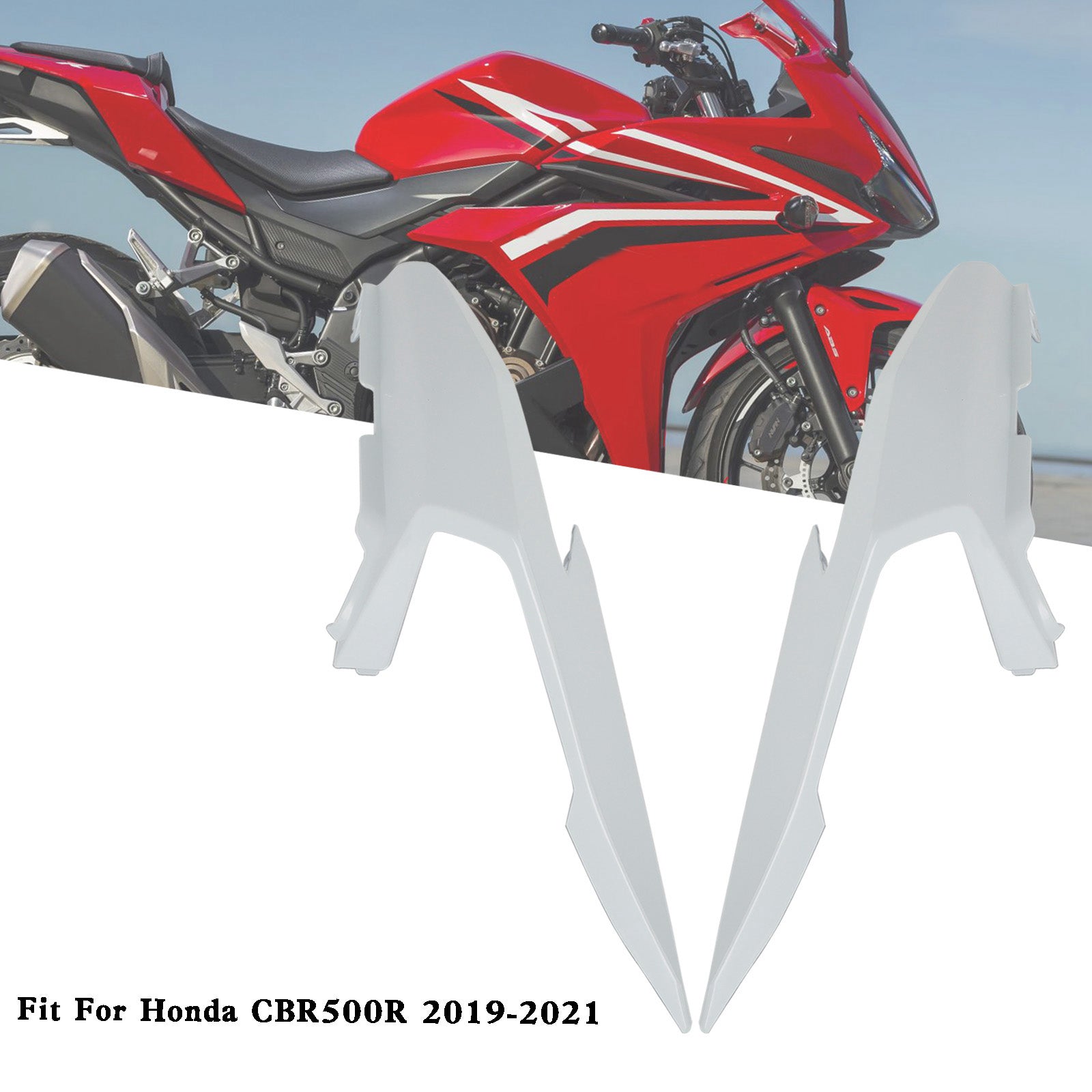 Carenatura della copertura laterale della coda superiore posteriore per Honda CBR500R 2019-2021 Generico