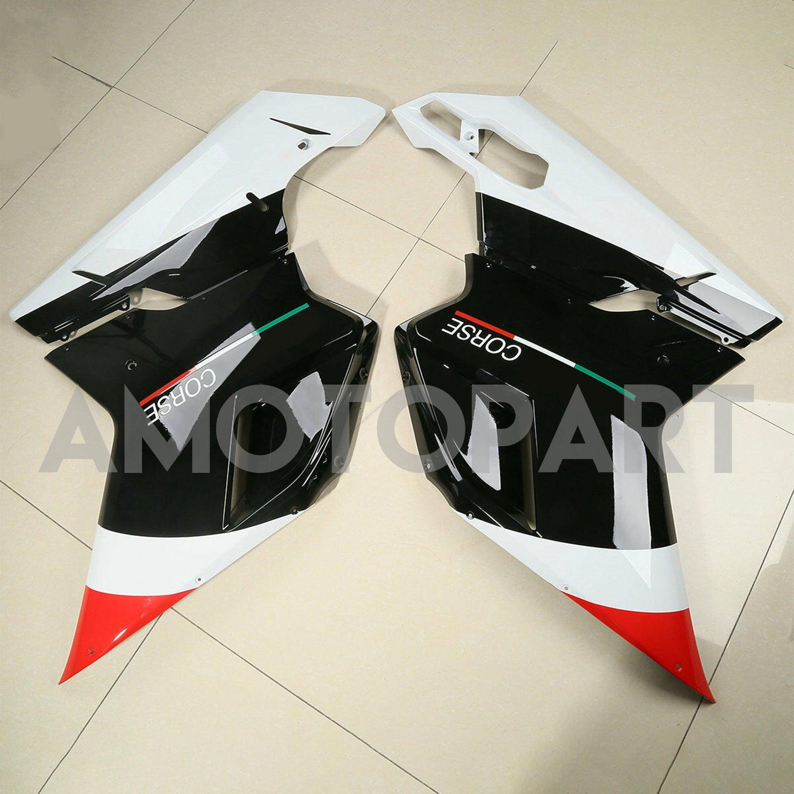 Amotopart All Years Ducati 1098 848 1198 Red&White Fairing Kit